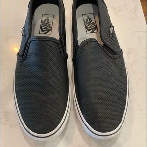 Vans Black Slide On 9.5